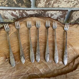 International Silver Company Tritan Forks Bundle of 7 Triumph Pattern